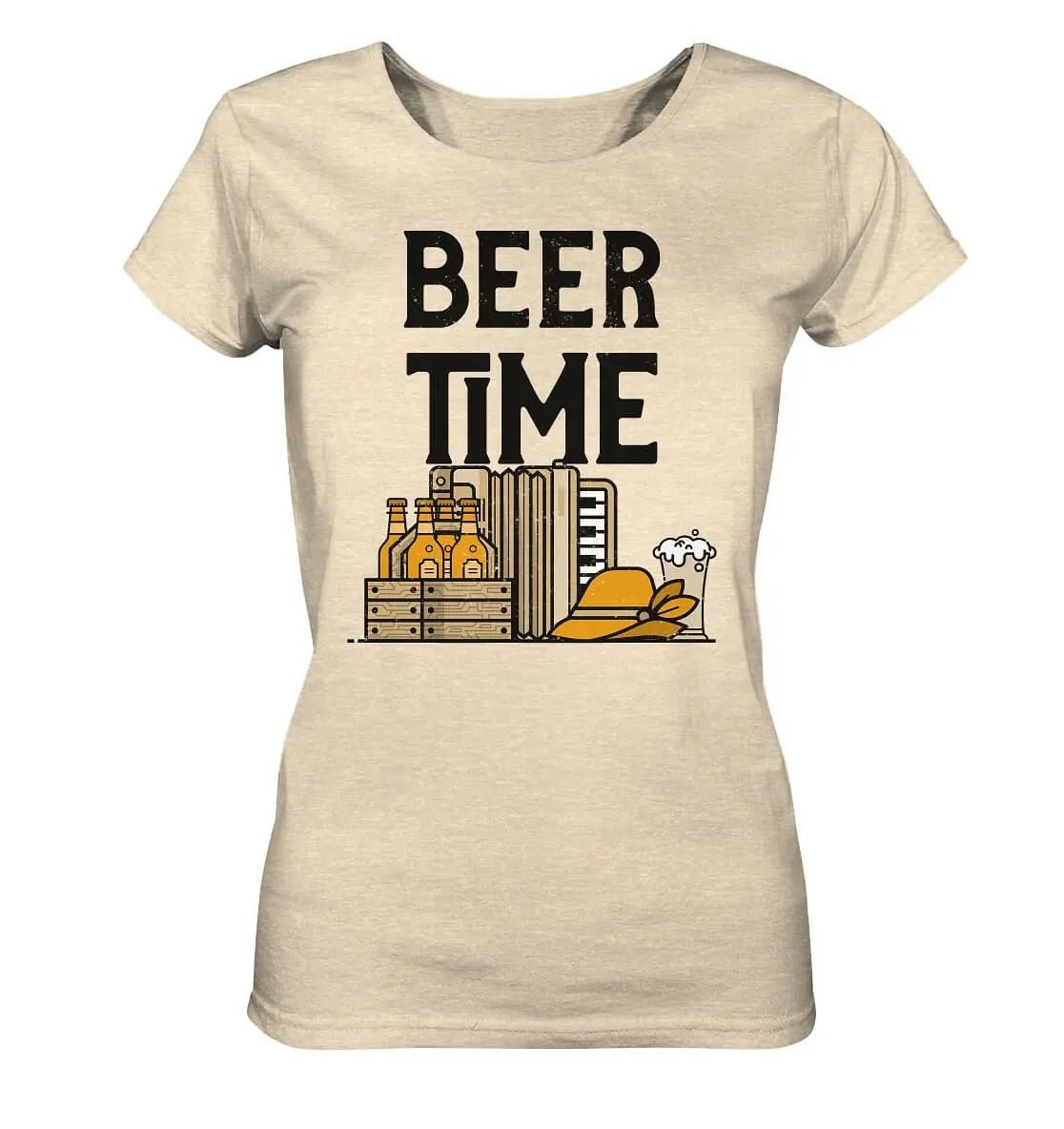 Hoppymerch's Beer Time Oktoberfest Damen T-Shirt.