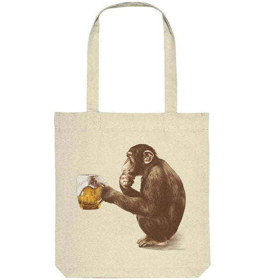 Ein Affe - Bio-Einkaufstasche von Hoppymerch.